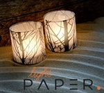 Lyspapir Light Paper lines fra Lübech Living om glas - Tinashjem